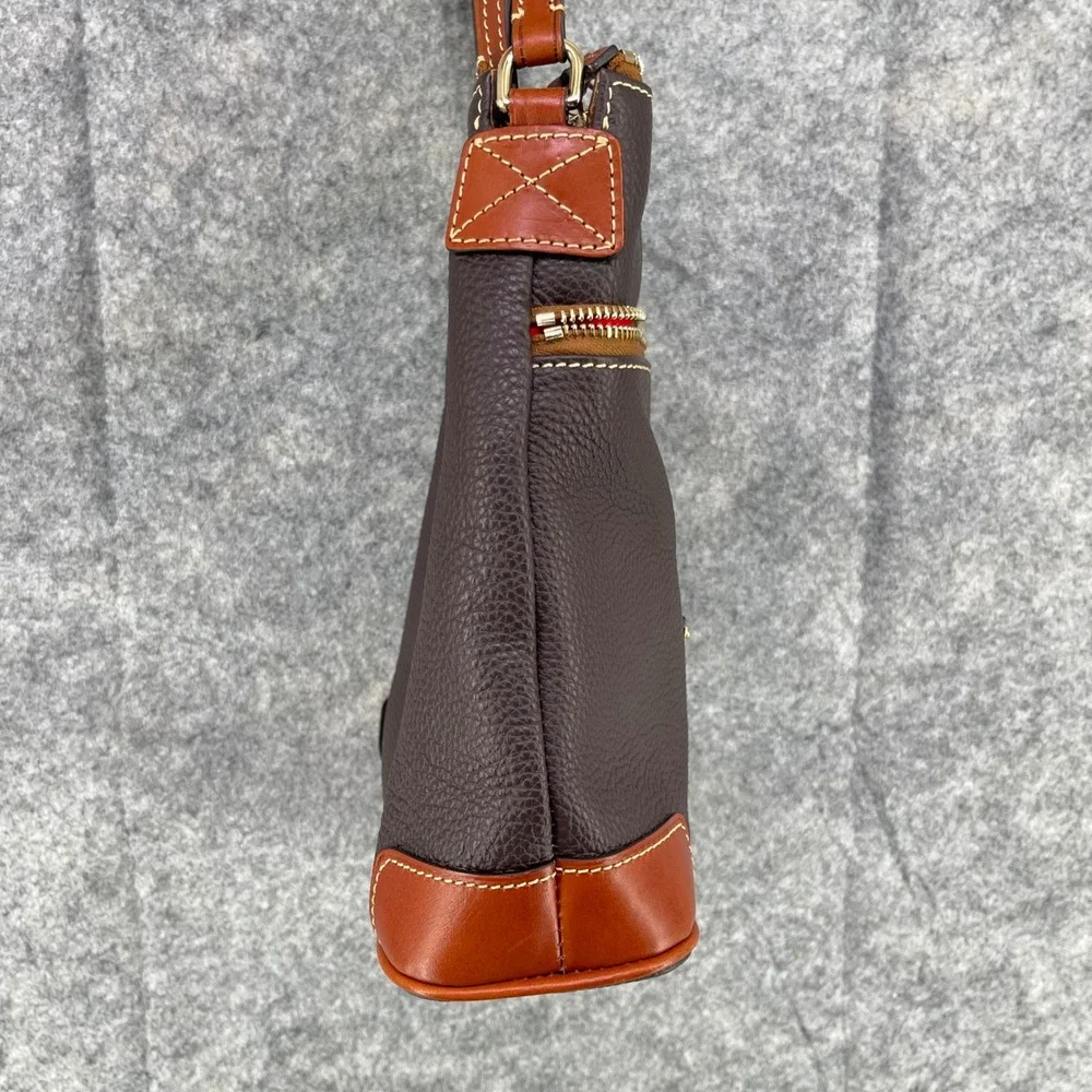 Dooney & Bourke Crossbody Bag Women Small Brown Pebble Leather shoulder Purse